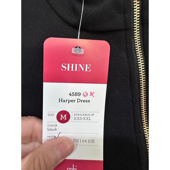 CAbi #4589 Women Long Sleeves Stretch Knit Fit & Flare Harper Dress Size Medium - Picture 4 of 7